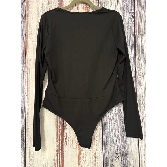 White Birch Women's Black Bodysuit Large - Picture 3 of 3